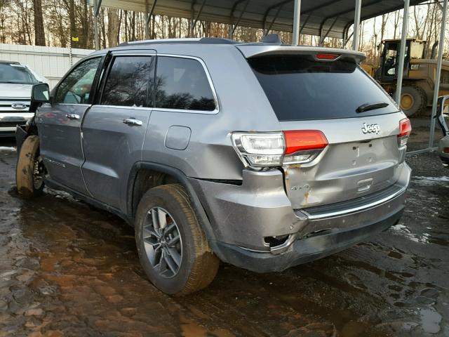 1C4RJFBG0HC872352 - 2017 JEEP GRAND CHER GRAY photo 3