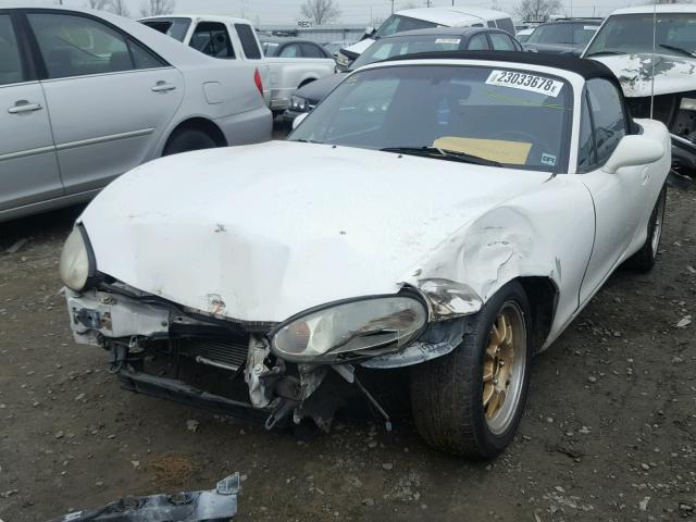 JM1NB353XX0102906 - 1999 MAZDA MX-5 MIATA WHITE photo 2