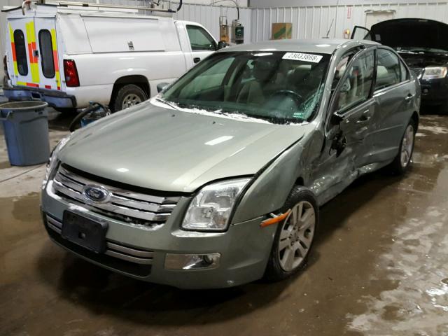 3FAHP081X8R176602 - 2008 FORD FUSION SEL GREEN photo 2