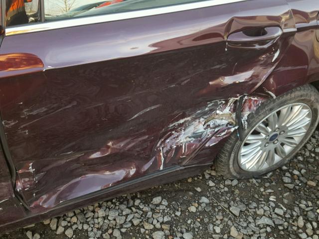 3FA6P0PU6DR235626 - 2013 FORD FUSION SE BURGUNDY photo 9