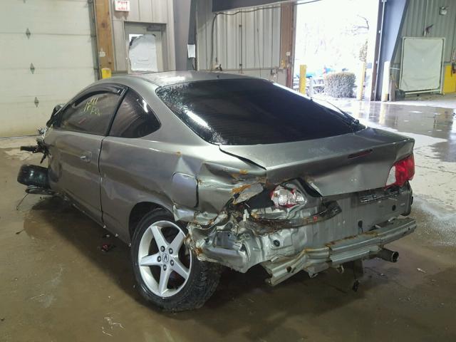 JH4DC53822C033475 - 2002 ACURA RSX GRAY photo 3