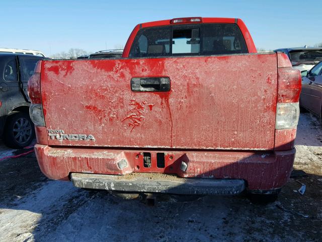 5TFJT52157X001774 - 2007 TOYOTA TUNDRA RED photo 6