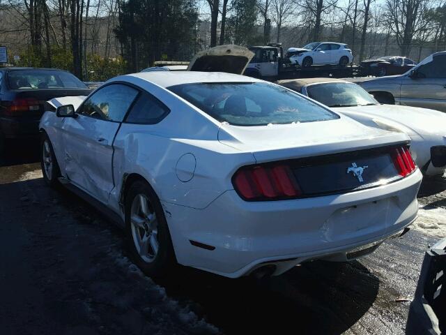 1FA6P8AM7F5379683 - 2015 FORD MUSTANG WHITE photo 3