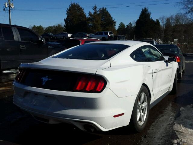 1FA6P8AM7F5379683 - 2015 FORD MUSTANG WHITE photo 4