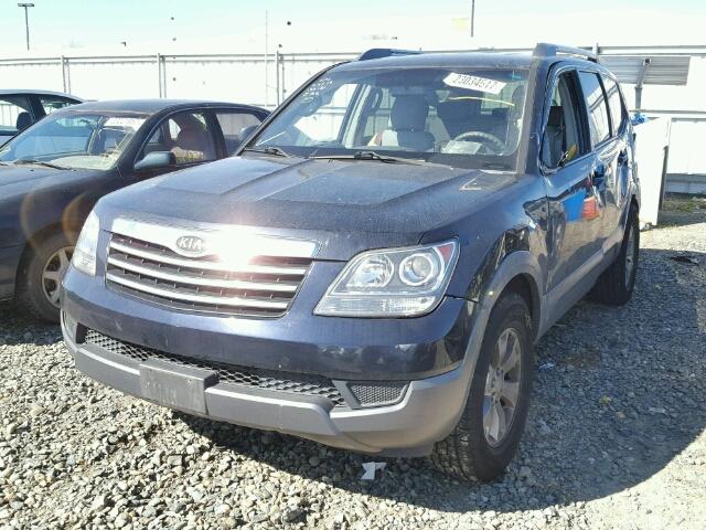 KNDJJ741495025058 - 2009 KIA BORREGO LX BLUE photo 2