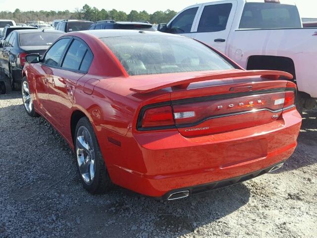 2C3CDXCT3EH353534 - 2014 DODGE CHARGER R/ RED photo 3