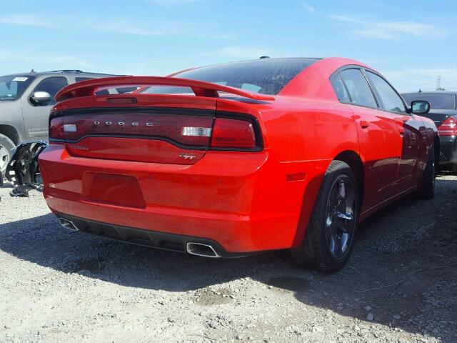 2C3CDXCT3EH353534 - 2014 DODGE CHARGER R/ RED photo 4