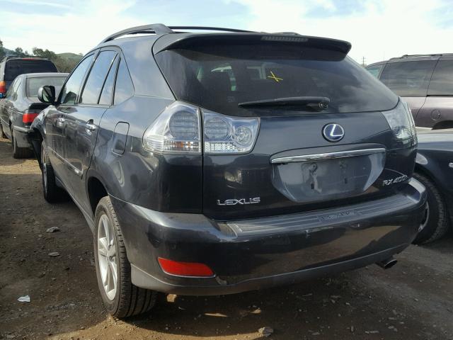 JTJHW31UX82042161 - 2008 LEXUS RX 400H GRAY photo 3