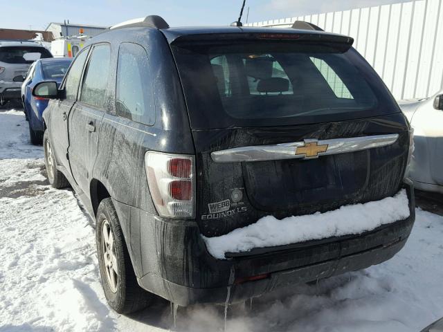 2CNDL13FX86347588 - 2008 CHEVROLET EQUINOX LS BLACK photo 3