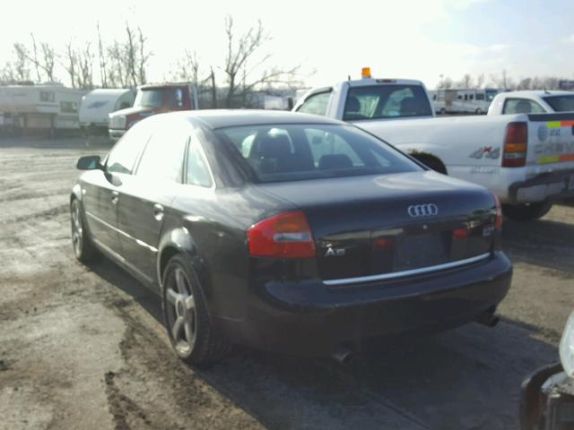 WAULD64BX3N037402 - 2003 AUDI A6 2.7T QU BLACK photo 3