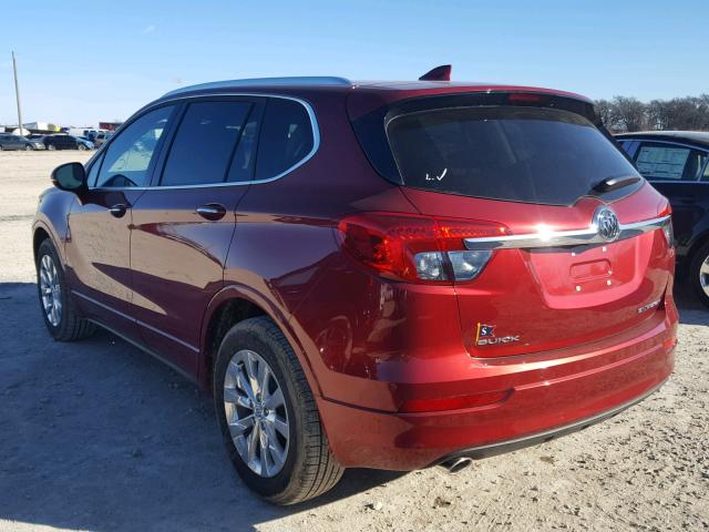 LRBFXBSA2HD110574 - 2017 BUICK ENVISION E RED photo 3