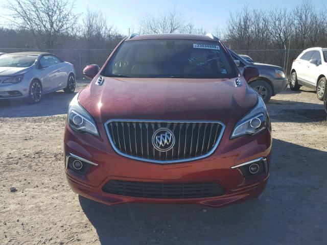LRBFXBSA2HD110574 - 2017 BUICK ENVISION E RED photo 9