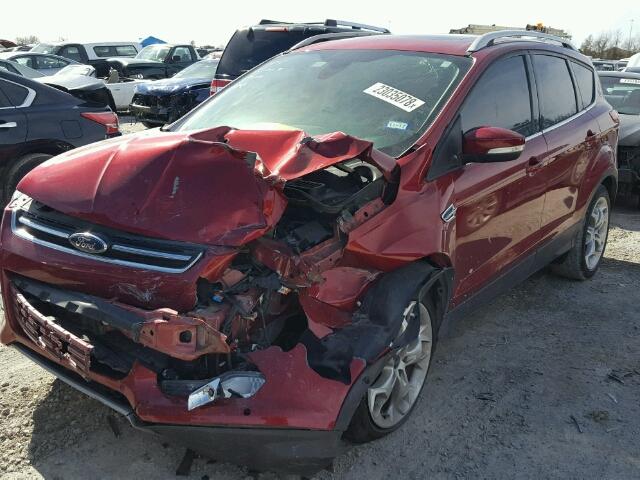 1FMCU0JX1EUA44856 - 2014 FORD ESCAPE TIT RED photo 2