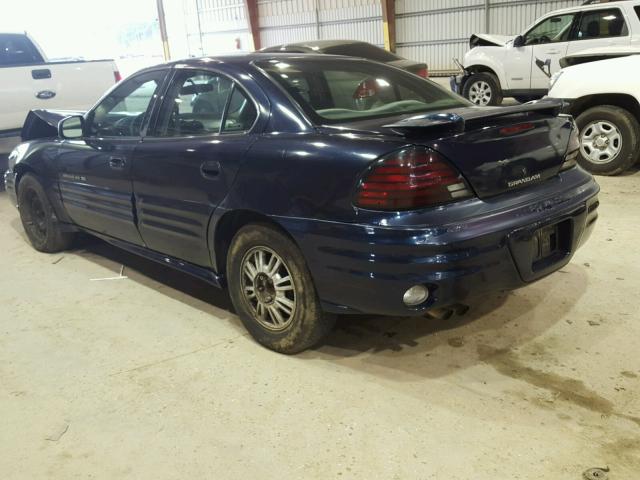 1G2NE52T31M516282 - 2001 PONTIAC GRAND AM S BLUE photo 3