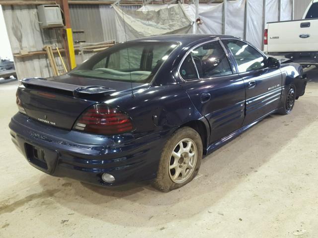 1G2NE52T31M516282 - 2001 PONTIAC GRAND AM S BLUE photo 4