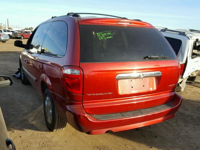 2A4GP54L17R293784 - 2007 CHRYSLER TOWN & COU RED photo 3