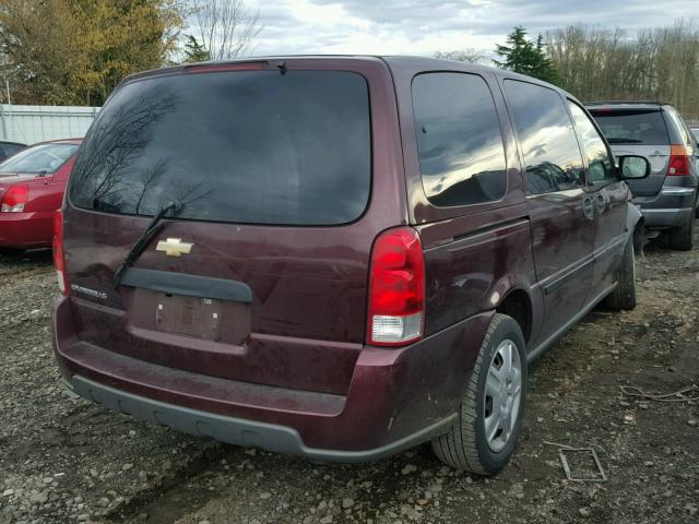 1GNDV23L66D130748 - 2006 CHEVROLET UPLANDER L 勃艮第红 照片 4
