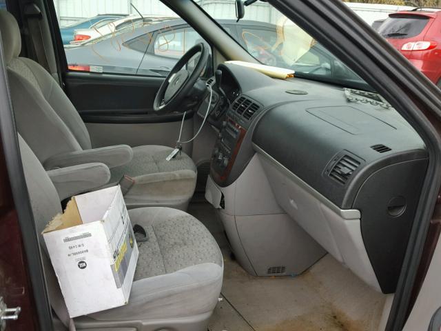 1GNDV23L66D130748 - 2006 CHEVROLET UPLANDER L 勃艮第红 照片 5