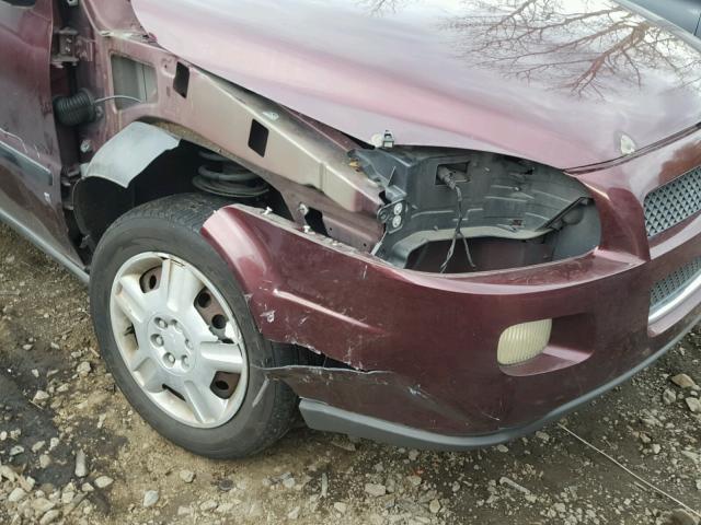 1GNDV23L66D130748 - 2006 CHEVROLET UPLANDER L 勃艮第红 照片 9