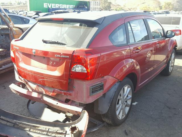 1B3CB5HA8AD587917 - 2010 DODGE CALIBER HE BURGUNDY photo 4