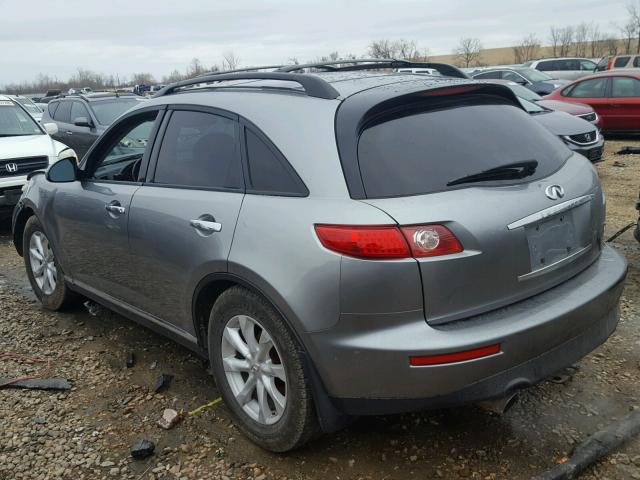 JNRAS08WX6X208622 - 2006 INFINITI FX35 GRAY photo 3