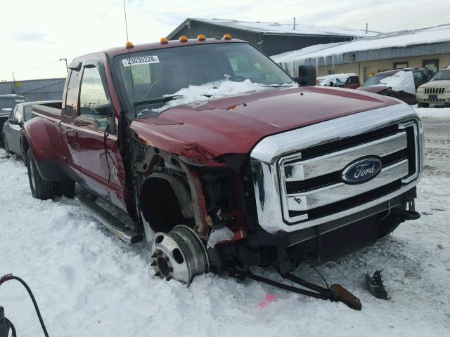 1FT8X3DT1FEA44492 - 2015 FORD F350 SUPER RED photo 1