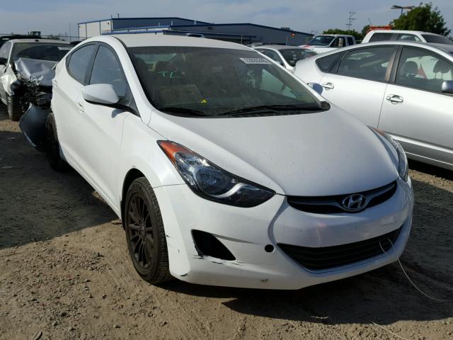 5NPDH4AE1DH264476 - 2013 HYUNDAI ELANTRA GL WHITE photo 1