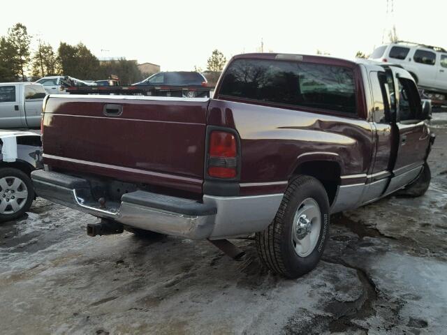 3B7HC13Y61M573145 - 2001 DODGE RAM 1500 MAROON photo 4