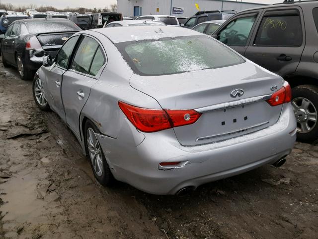 JN1CV7AP4GM202610 - 2016 INFINITI Q50 BASE Сірий фото 3