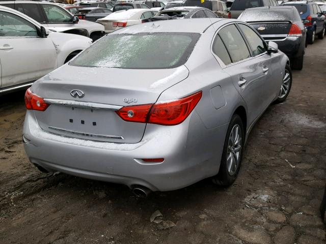 JN1CV7AP4GM202610 - 2016 INFINITI Q50 BASE Сірий фото 4