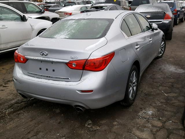 JN1CV7AP4GM202610 - 2016 INFINITI Q50 BASE GRAY photo 4