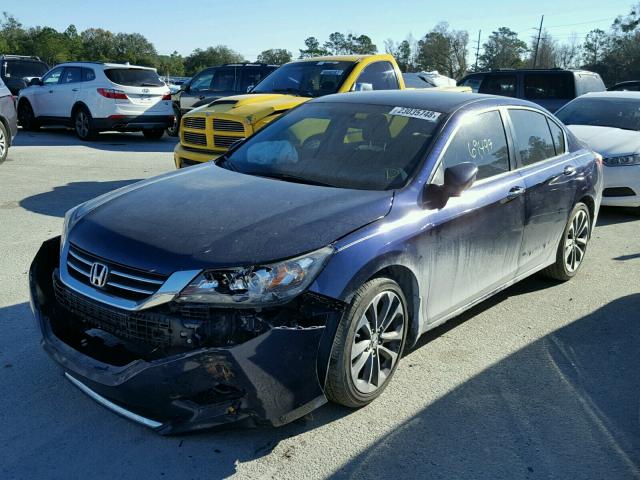 1HGCR2F58FA241228 - 2015 HONDA ACCORD SPO BLUE photo 2