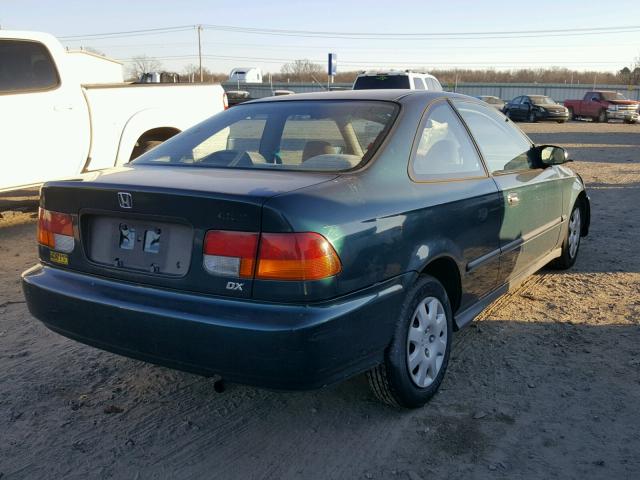 1HGEJ6226WL075010 - 1998 HONDA CIVIC DX GREEN photo 4