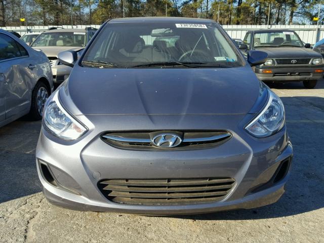 KMHCT5AE4GU283707 - 2016 HYUNDAI ACCENT SE GRAY photo 9