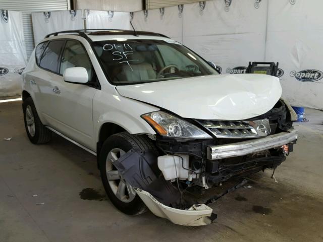 JN8AZ08T07W518954 - 2007 NISSAN MURANO SL WHITE photo 1