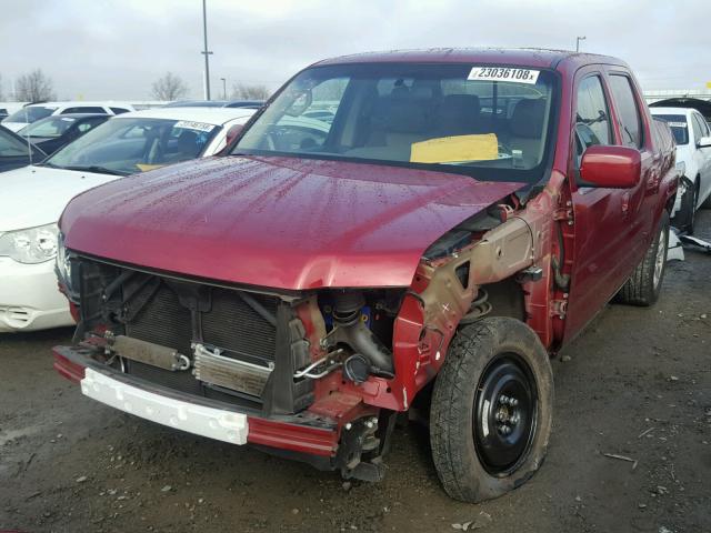 2HJYK16456H554292 - 2006 HONDA RIDGELINE RED photo 2