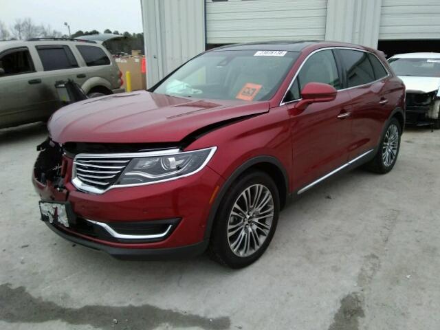 2LMPJ6LRXGBL29497 - 2016 LINCOLN MKX RESERV RED photo 2