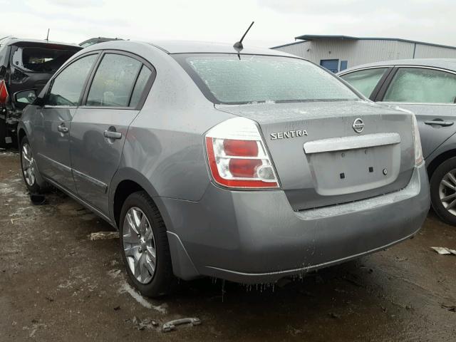 3N1AB6AP9AL665502 - 2010 NISSAN SENTRA 2.0 GRAY photo 3