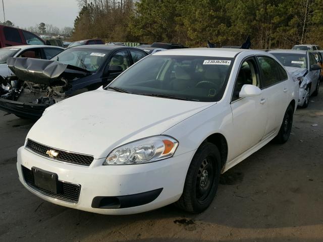 2G1WD5E3XC1305294 - 2012 CHEVROLET IMPALA POL WHITE photo 2