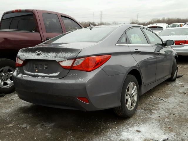 5NPEB4AC6EH906597 - 2014 HYUNDAI SONATA GLS GRAY photo 4