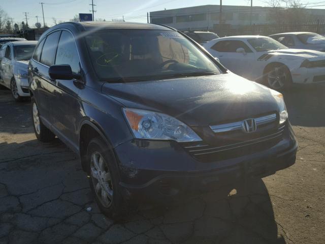 JHLRE48719C004977 - 2009 HONDA CR-V EXL BLUE photo 1