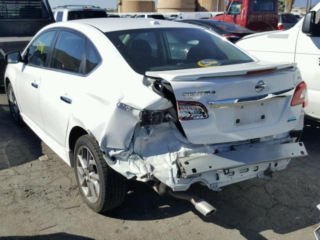 3N1AB7APXEY278956 - 2014 NISSAN SENTRA S WHITE photo 3