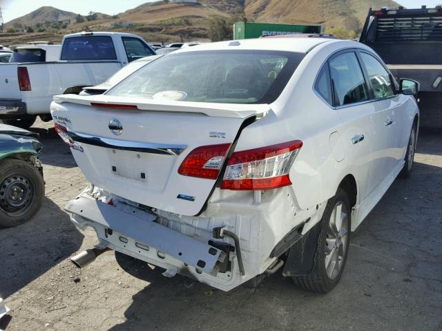 3N1AB7APXEY278956 - 2014 NISSAN SENTRA S WHITE photo 4