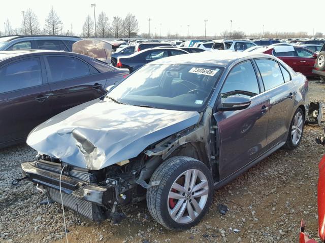 3VW467AJ3DM237923 - 2013 VOLKSWAGEN JETTA GLI GRAY photo 2