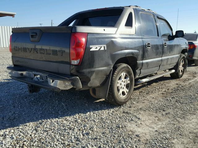 3GNEK13T53G336598 - 2003 CHEVROLET AVALANCHE BLACK photo 4