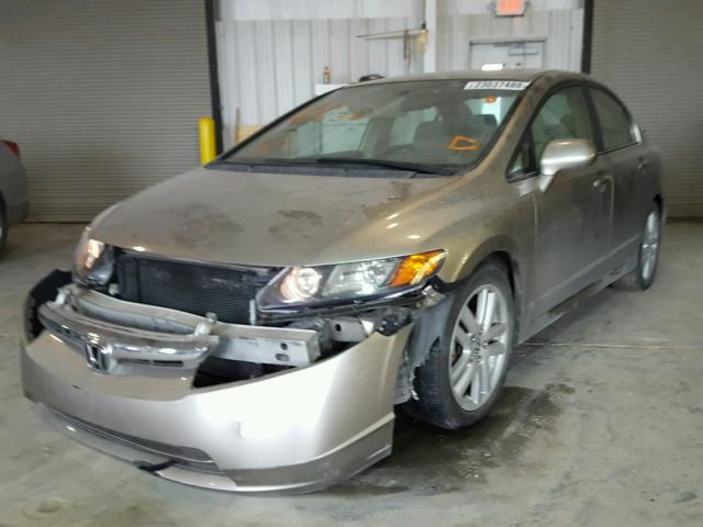 1HGFA16876L107632 - 2006 HONDA CIVIC EX SILVER photo 2