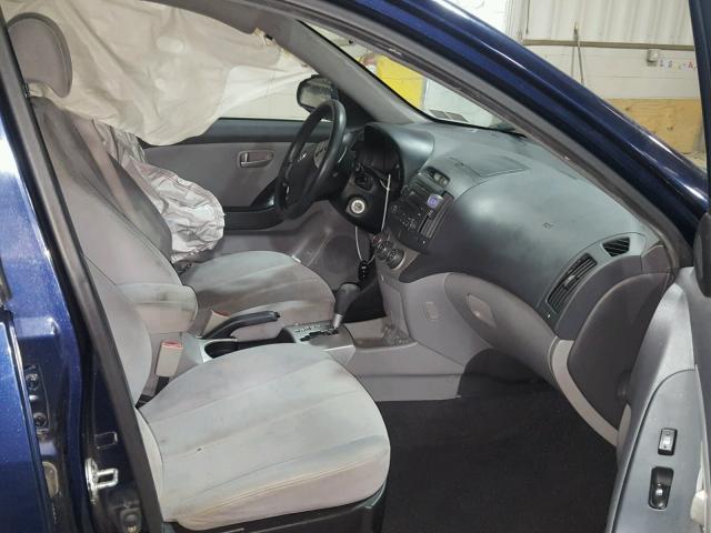 KMHDU46D58U383716 - 2008 HYUNDAI ELANTRA GL BLUE photo 5