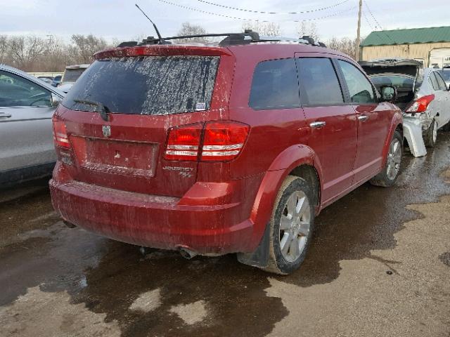 3D4PG6FVXAT104020 - 2010 DODGE JOURNEY R/ RED photo 4