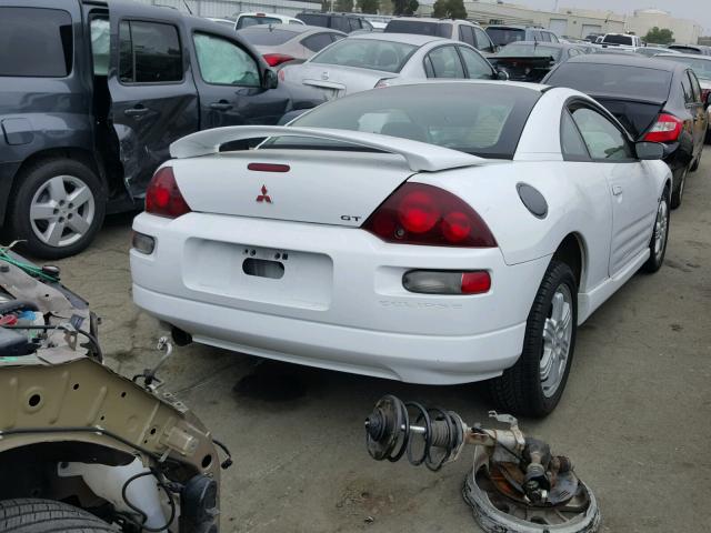 4A3AC84L1YE038153 - 2000 MITSUBISHI ECLIPSE GT WHITE photo 4