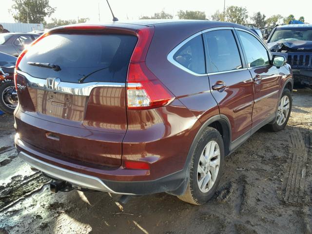 3CZRM3H5XGG722105 - 2016 HONDA CR-V EX BURGUNDY photo 4